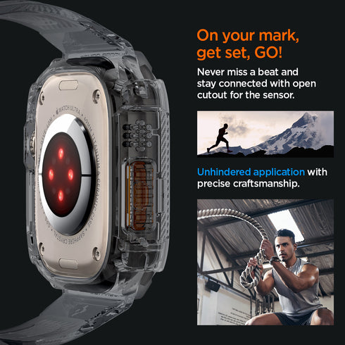 Spigen Apple Watch Ultra 3/2/1 (49mm) Capa + Pulseira – Rugged Armor Pro